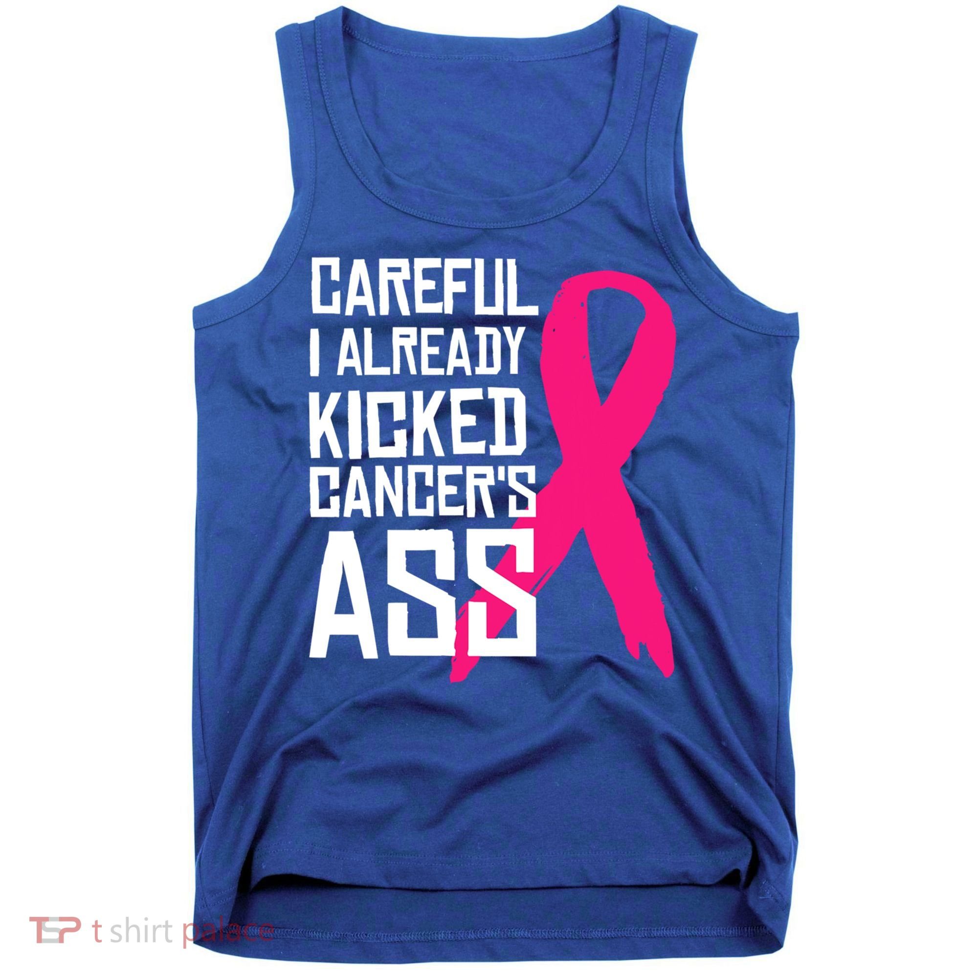 Careful Survivor Warrior Funny Breast Cancer Awareness Great Gift Tank Top