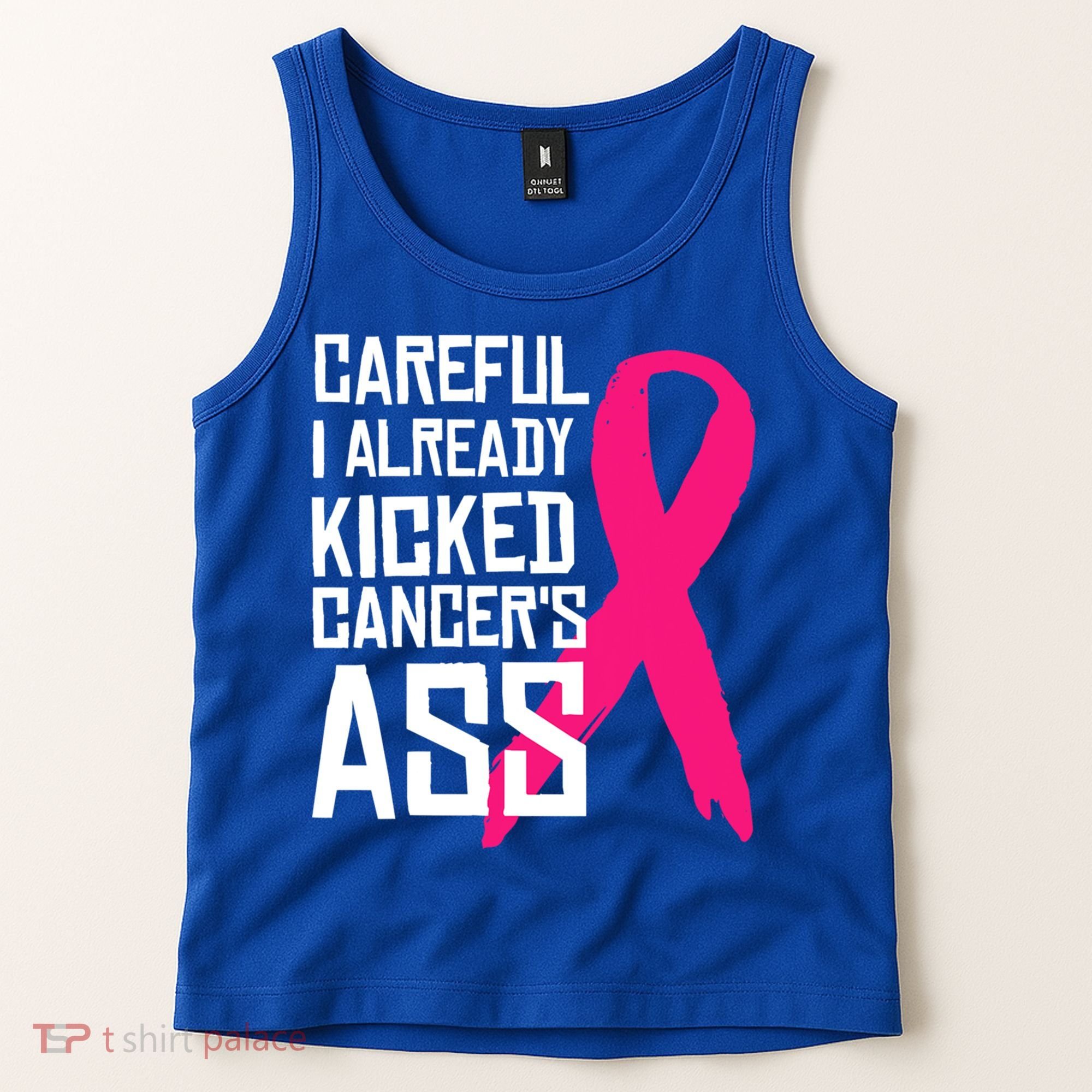 Careful Survivor Warrior Funny Breast Cancer Awareness Great Gift Tank Top