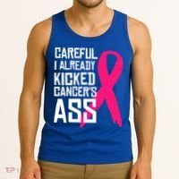 Careful Survivor Warrior Funny Breast Cancer Awareness Great Gift Tank Top thumb 3