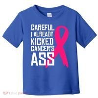 Careful Survivor Warrior Funny Breast Cancer Awareness Great Gift Toddler T-Shirt thumb 0