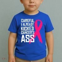 Careful Survivor Warrior Funny Breast Cancer Awareness Great Gift Toddler T-Shirt thumb 2