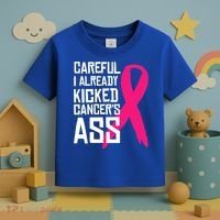 Careful Survivor Warrior Funny Breast Cancer Awareness Great Gift Toddler T-Shirt thumb 3