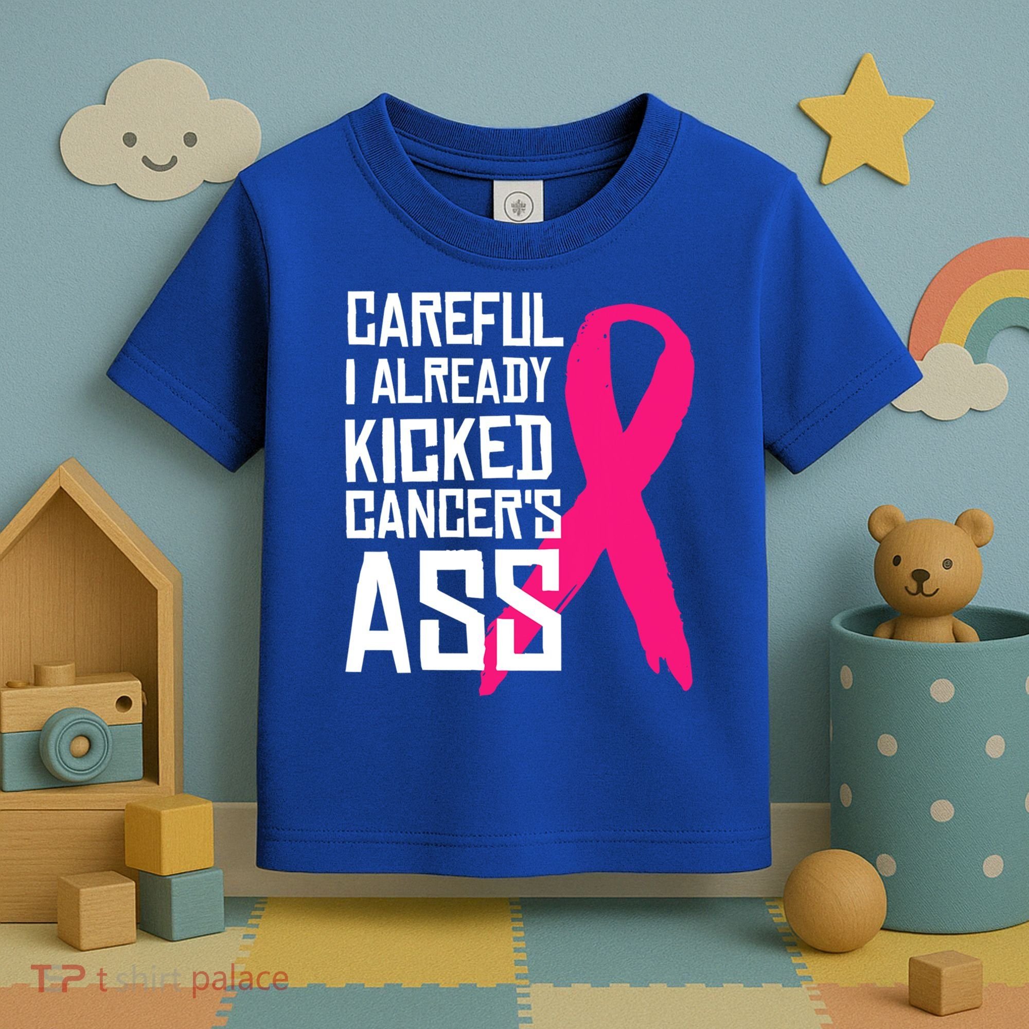Careful Survivor Warrior Funny Breast Cancer Awareness Great Gift Toddler T-Shirt