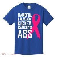 Careful Survivor Warrior Funny Breast Cancer Awareness Great Gift Kids T-Shirt thumb 0