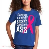 Careful Survivor Warrior Funny Breast Cancer Awareness Great Gift Kids T-Shirt thumb 2