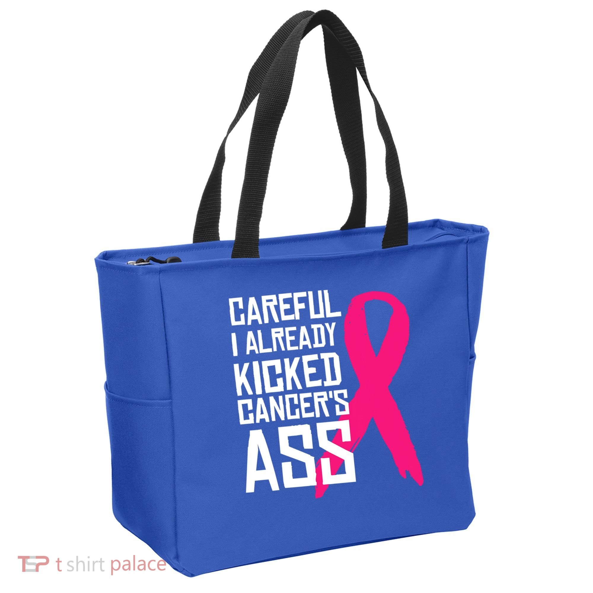 Careful Survivor Warrior Funny Breast Cancer Awareness Great Gift Tote Bag