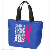 Careful Survivor Warrior Funny Breast Cancer Awareness Great Gift Tote Bag thumb 3