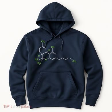Cannabis Shirts Weed Pot Molecule THC Marijuana Stoner Gift Hoodie