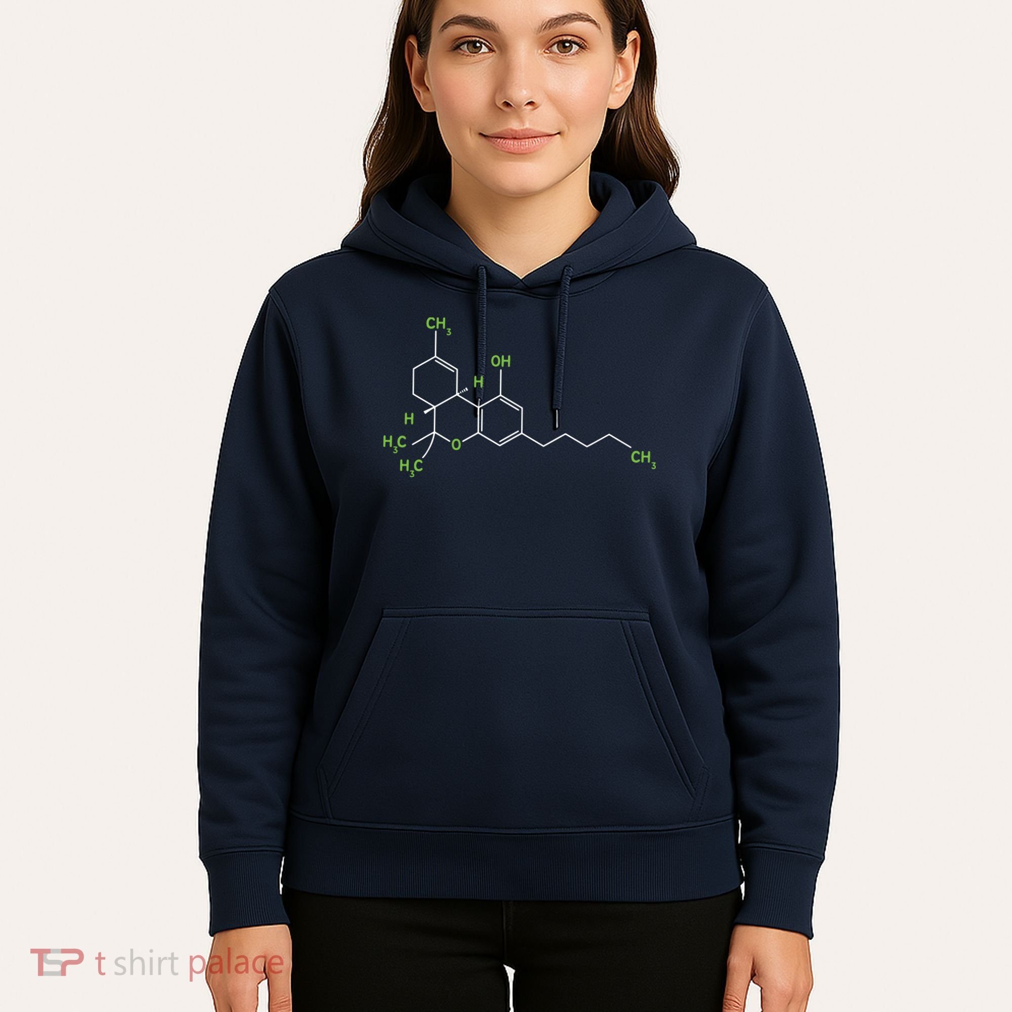 Cannabis Shirts Weed Pot Molecule THC Marijuana Stoner Gift Hoodie
