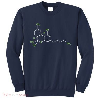 Cannabis Shirts Weed Pot Molecule THC Marijuana Stoner Gift Sweatshirt