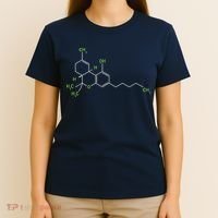 Cannabis Shirts Weed Pot Molecule THC Marijuana Stoner Gift T-Shirt thumb 4