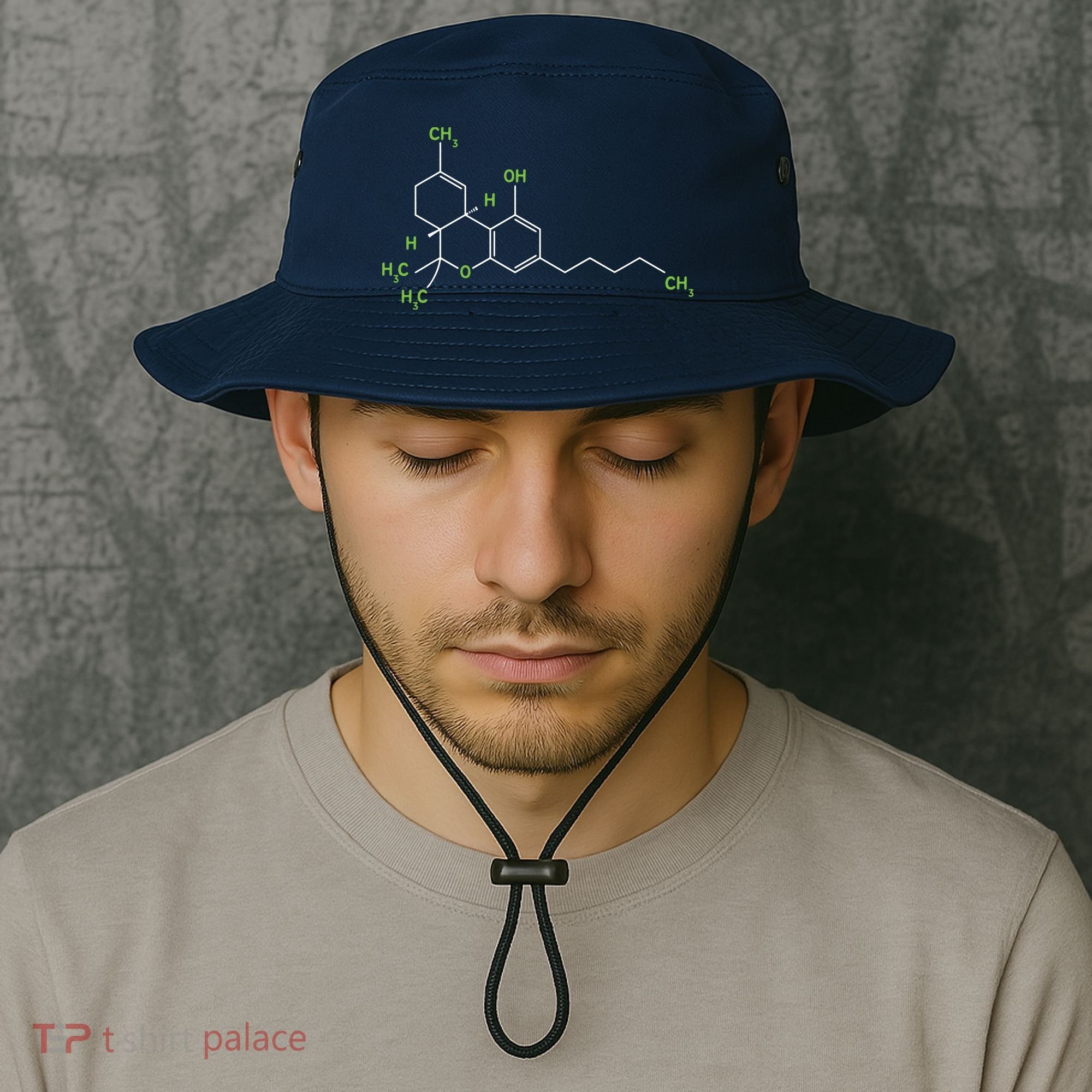 Cannabis Shirts Weed Pot Molecule THC Marijuana Stoner Gift Bucket Hat