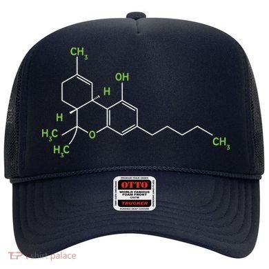 Cannabis Shirts Weed Pot Molecule THC Marijuana Stoner Gift Hat