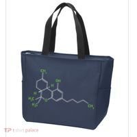 Cannabis Shirts Weed Pot Molecule THC Marijuana Stoner Gift Tote Bag thumb 3
