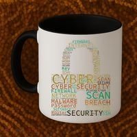 Cyber Security Wordcloud Padlock Coffee Mug thumb 2