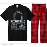 Cyber Security Wordcloud Padlock Pajama Set thumb 0