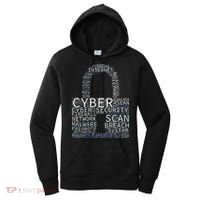 Cyber Security Wordcloud Padlock Women's Hoodie thumb 0