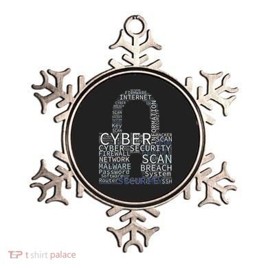 Cyber Security Wordcloud Padlock Ornament