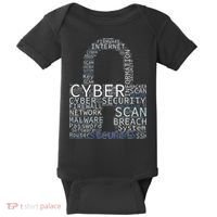 Cyber Security Wordcloud Padlock Baby Bodysuit thumb 0