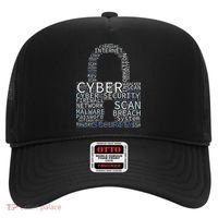Cyber Security Wordcloud Padlock Hat thumb 0
