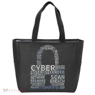Cyber Security Wordcloud Padlock Tote Bag