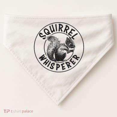 Cute Squirrel Whisperer USA-Made Doggie Bandana