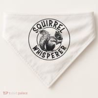 Cute Squirrel Whisperer USA-Made Doggie Bandana thumb 0
