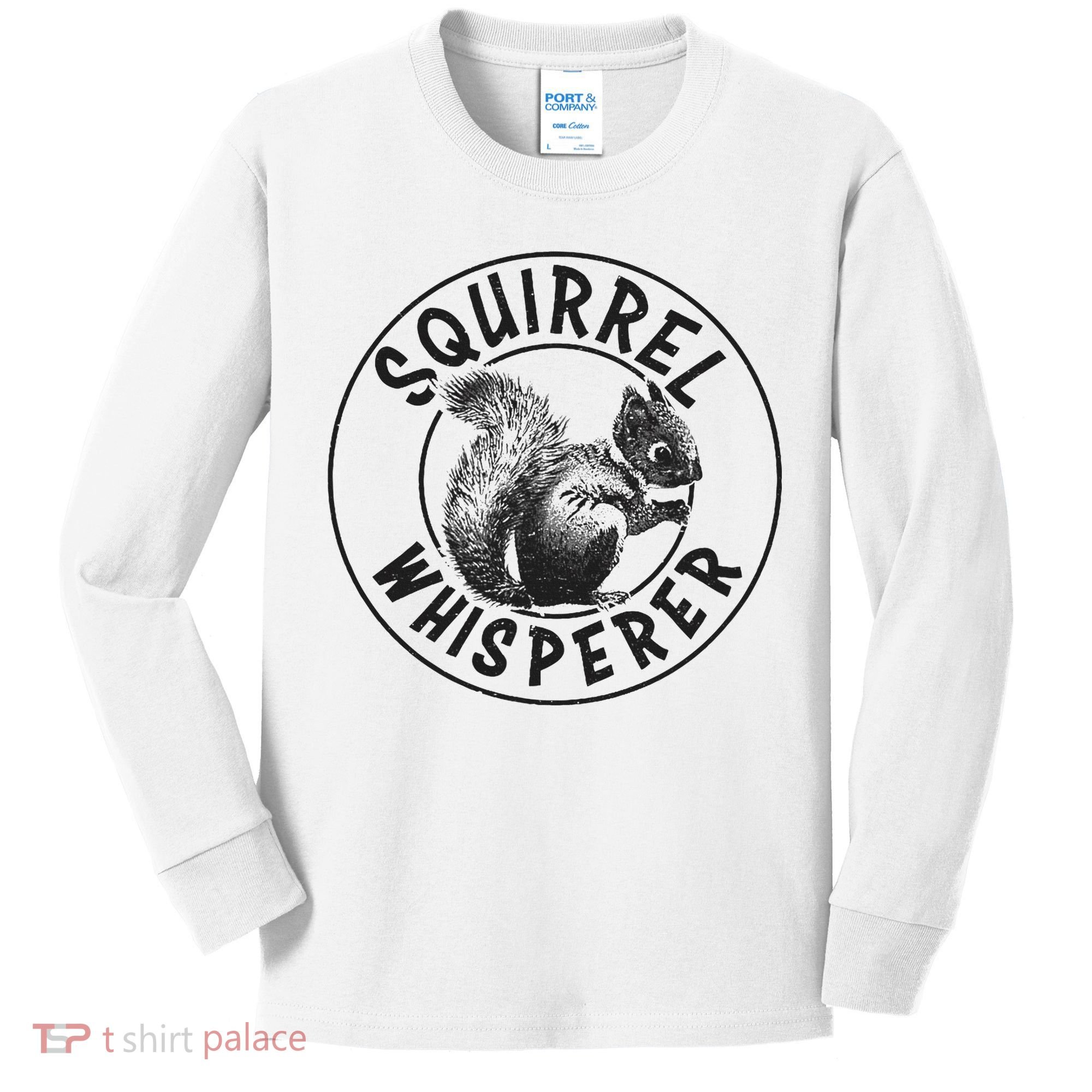 Cute Squirrel Whisperer Kids Long Sleeve Shirt
