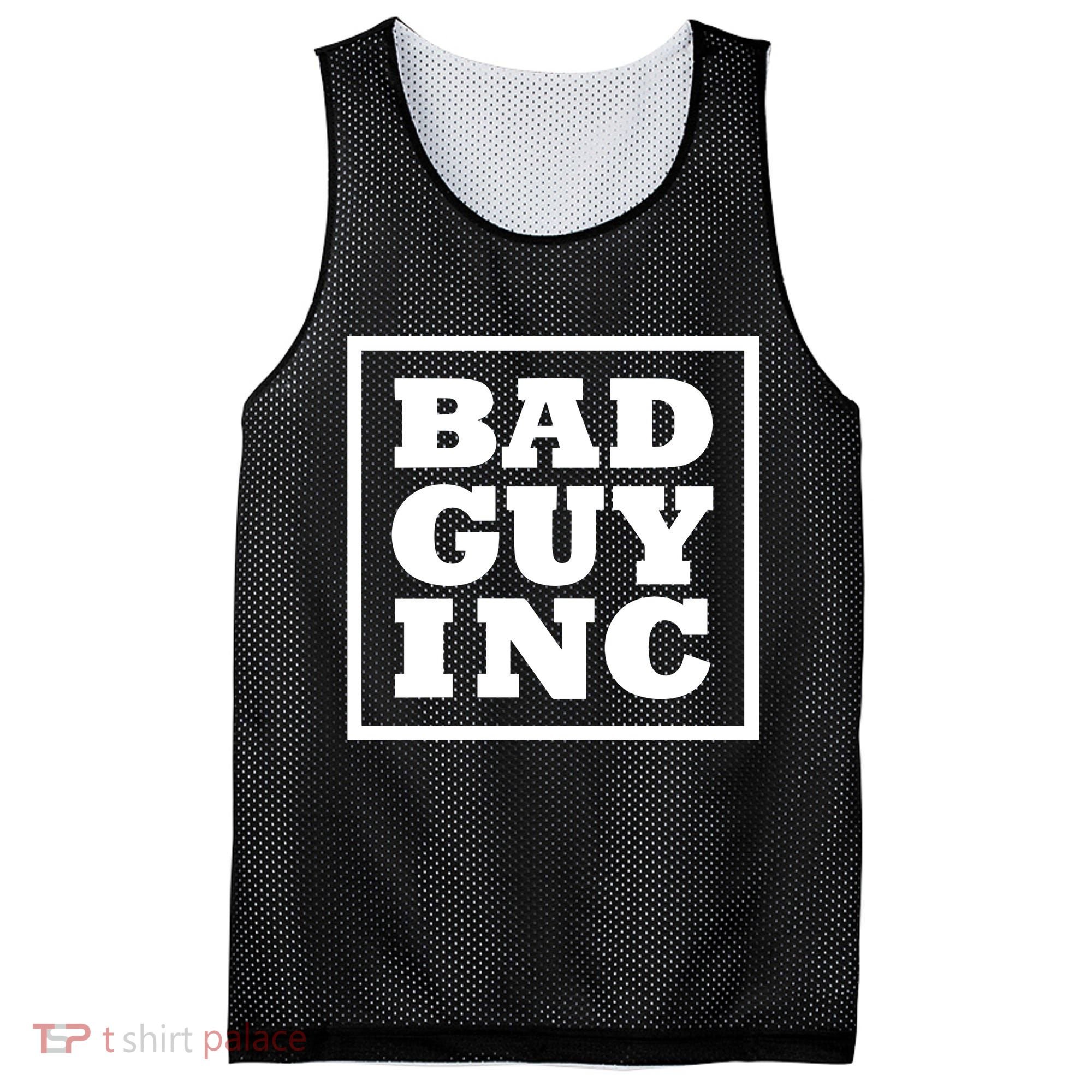 Chael Sonnen Wearing Bad Guy Inc Mesh Reversible Basketball Jersey Tank