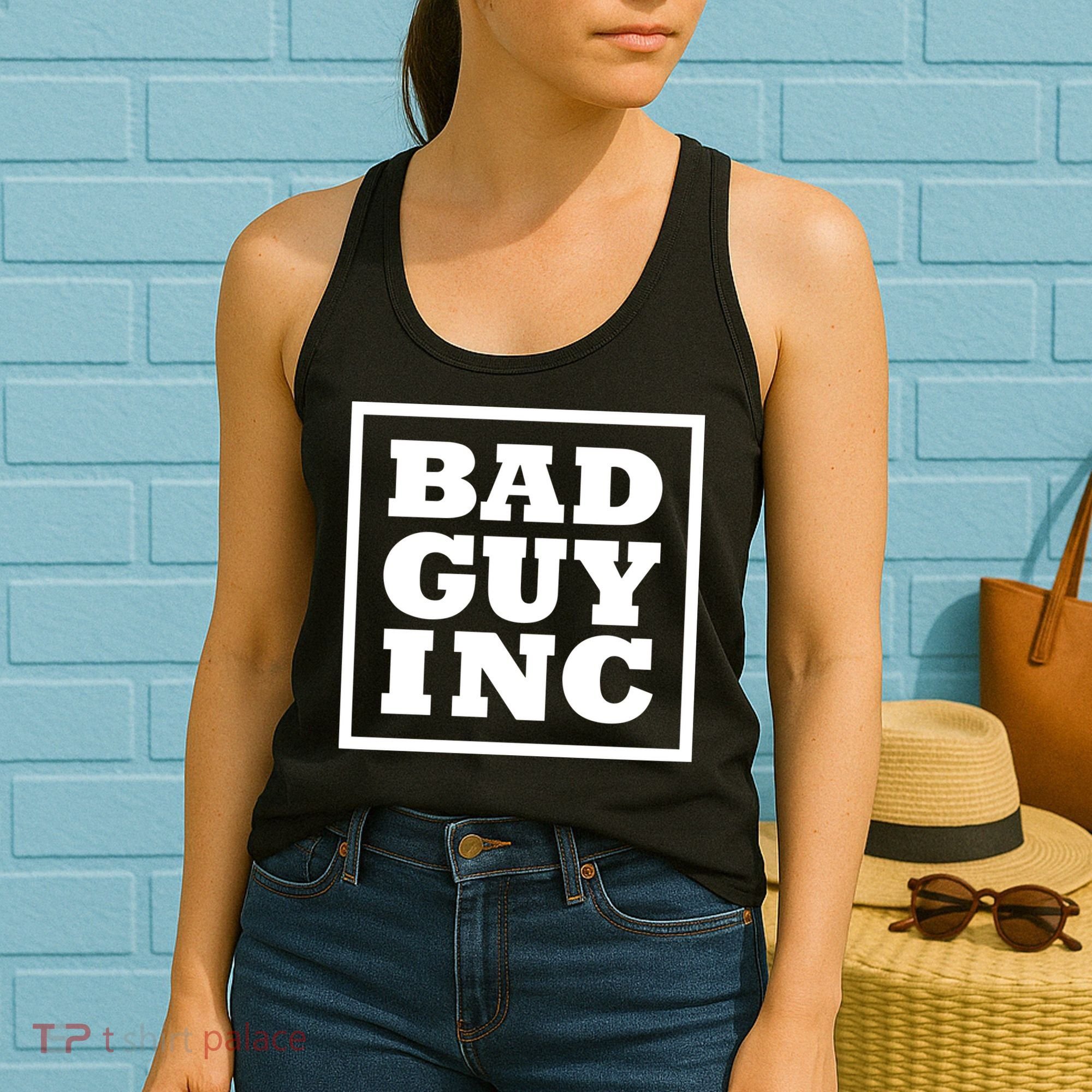 Chael Sonnen Wearing Bad Guy Inc Women's Tank Top