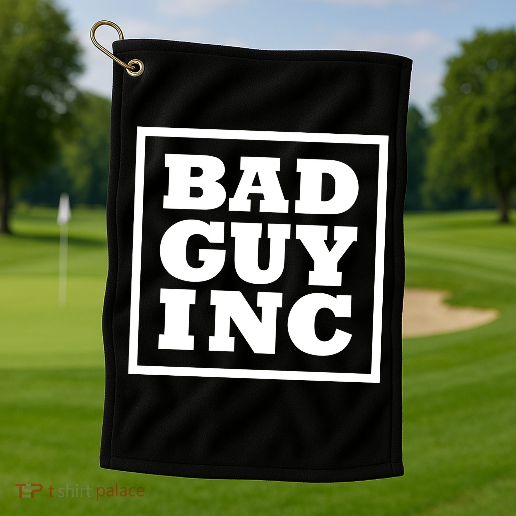 Chael Sonnen Wearing Bad Guy Inc Golf Towel