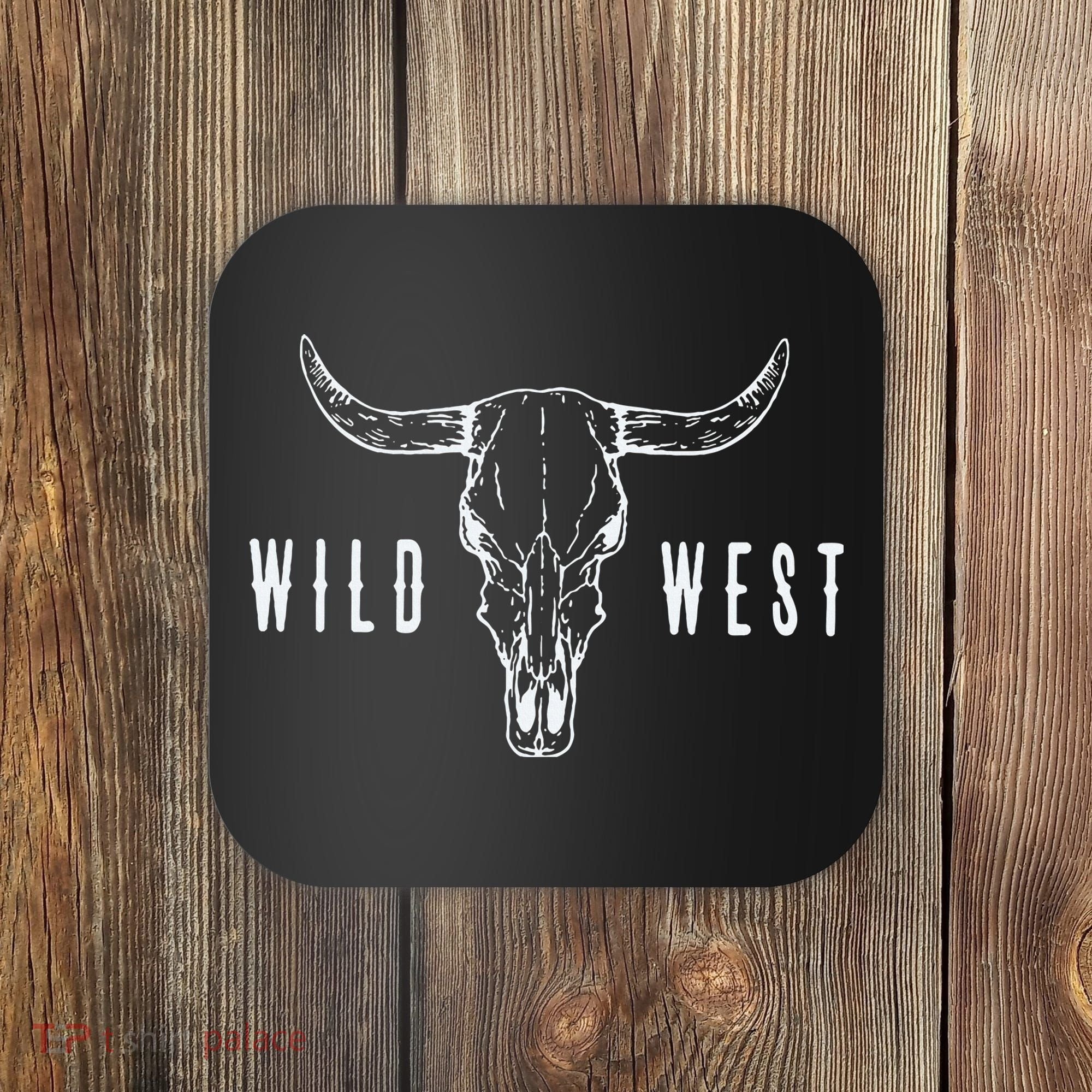 Cow Skull Wild West Coaster