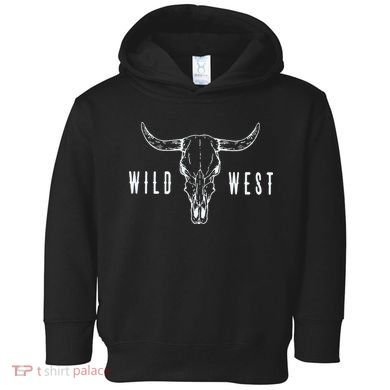 Cow Skull Wild West Toddler Hoodie