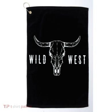 Cow Skull Wild West Golf Towel