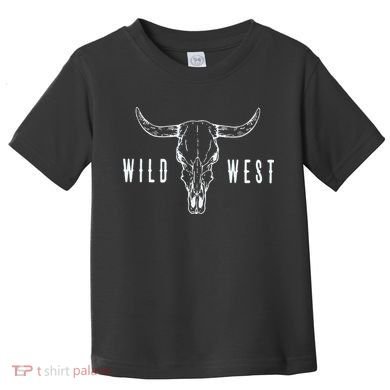 Cow Skull Wild West Toddler T-Shirt