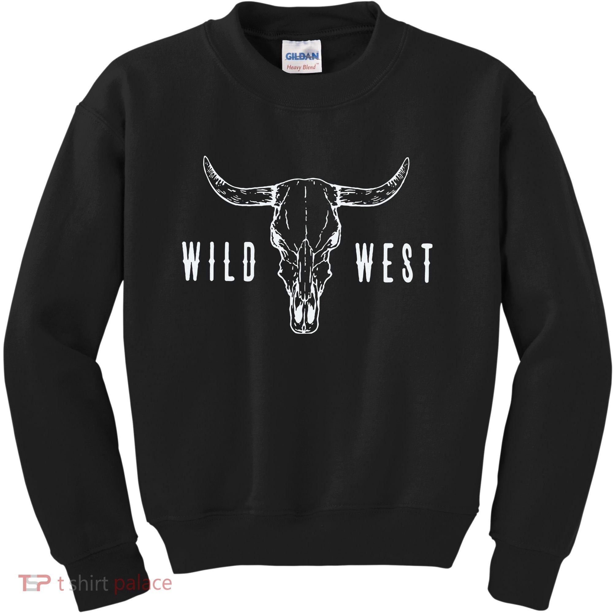 Cow Skull Wild West Kids Sweatshirt