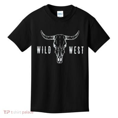Cow Skull Wild West Kids T-Shirt