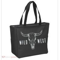 Cow Skull Wild West Tote Bag thumb 2