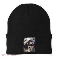 Cat Selfie With Ufo Alien Funny Cat Graphic Beanie thumb 0