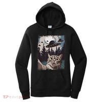 Cat Selfie With Ufo Alien Funny Cat Graphic Women's Hoodie thumb 0