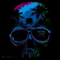 Cool Say Yes To New Adventures Tropical Grunge Skull Coffee Mug thumb 5