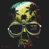 Cool Say Yes To New Adventures Tropical Grunge Skull Tumbler thumb 3