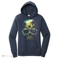 Cool Say Yes To New Adventures Tropical Grunge Skull Women's Hoodie thumb 0
