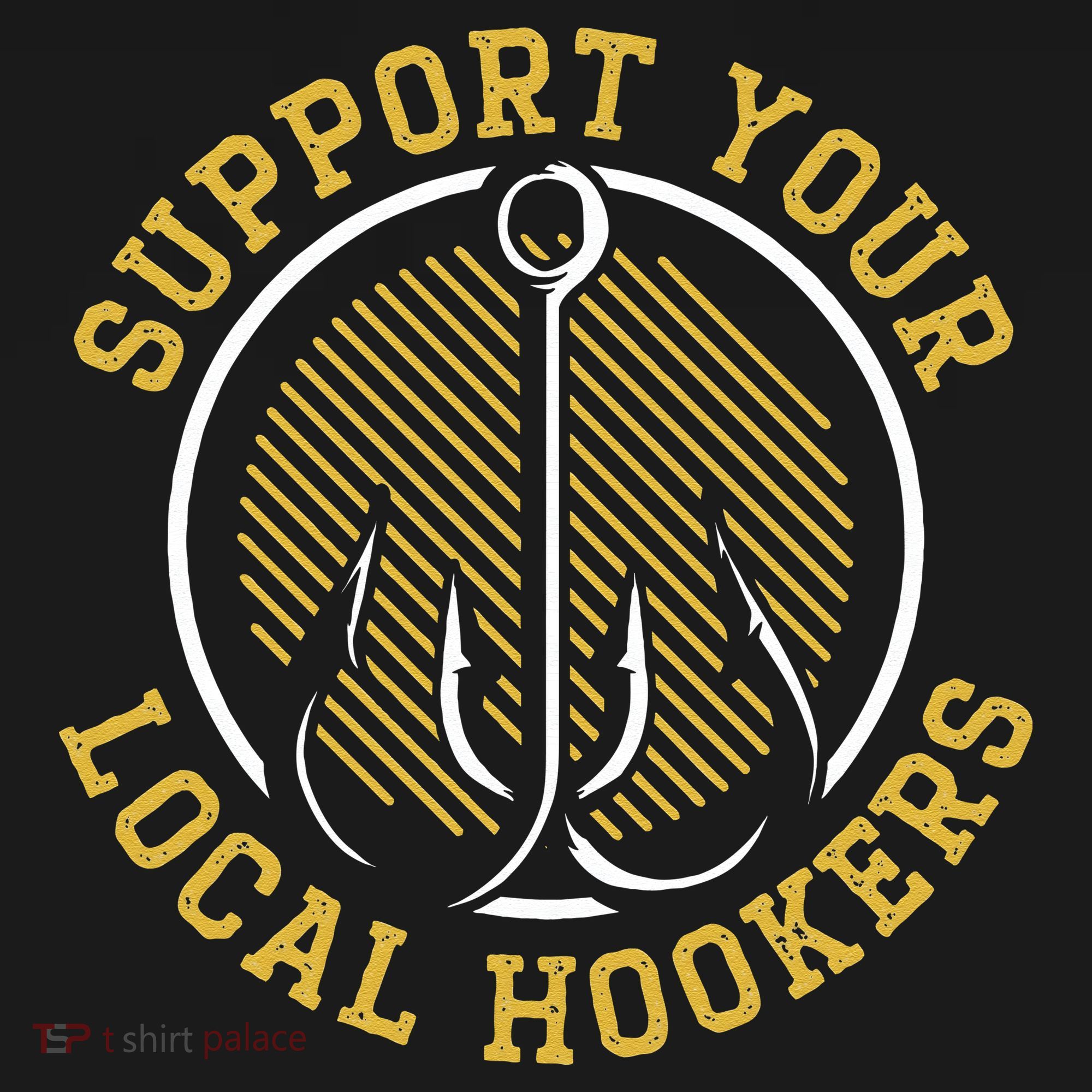 Cute Support Your Local Hookers Fishing Fisherman Master Baiter Women's Hoodie