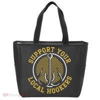 Cute Support Your Local Hookers Fishing Fisherman Master Baiter Tote Bag thumb 0