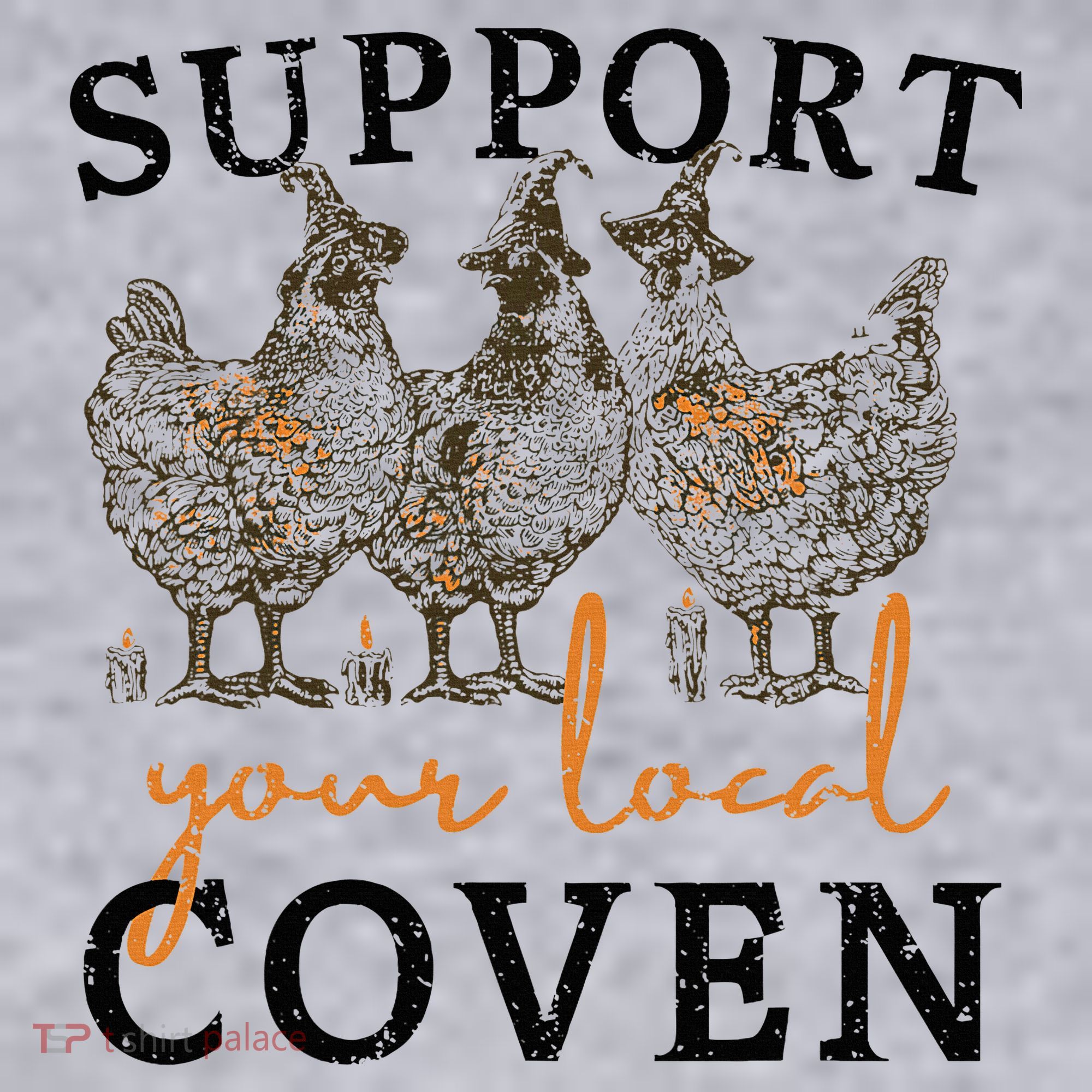 Chicken Support Your Local Coven Witch Girl Farm Lover Women's Sweatshirt