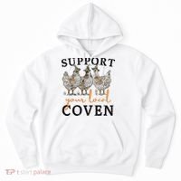 Chicken Support Your Local Coven Witch Girl Farm Lover Hoodie thumb 0
