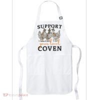 Chicken Support Your Local Coven Witch Girl Farm Lover Apron thumb 0