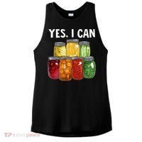 Canning Season Yes I Can Jar Pickling Preserving Food Canner Ladies PosiCharge Tri-Blend Wicking Tank thumb 0