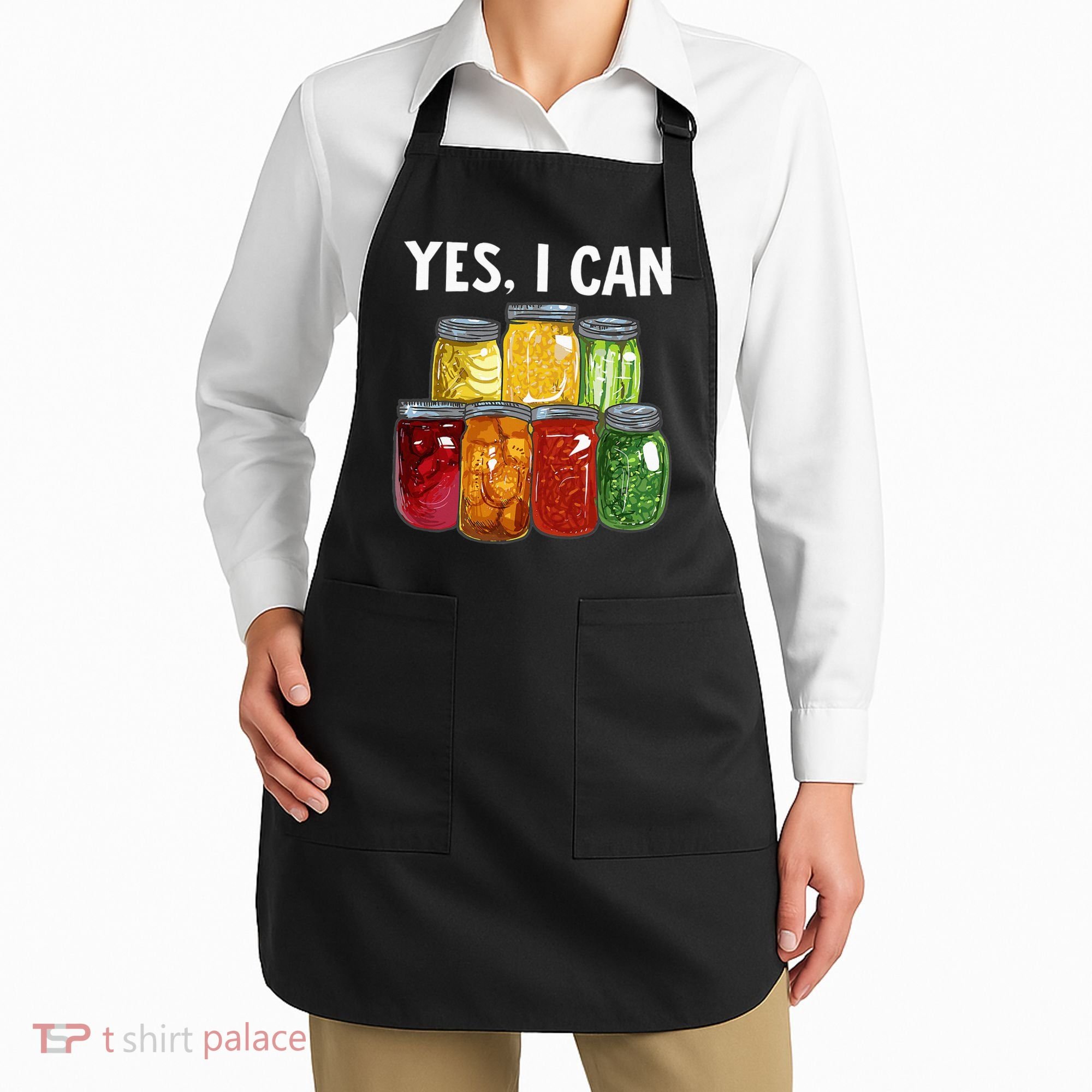 Canning Season Yes I Can Jar Pickling Preserving Food Canner Apron